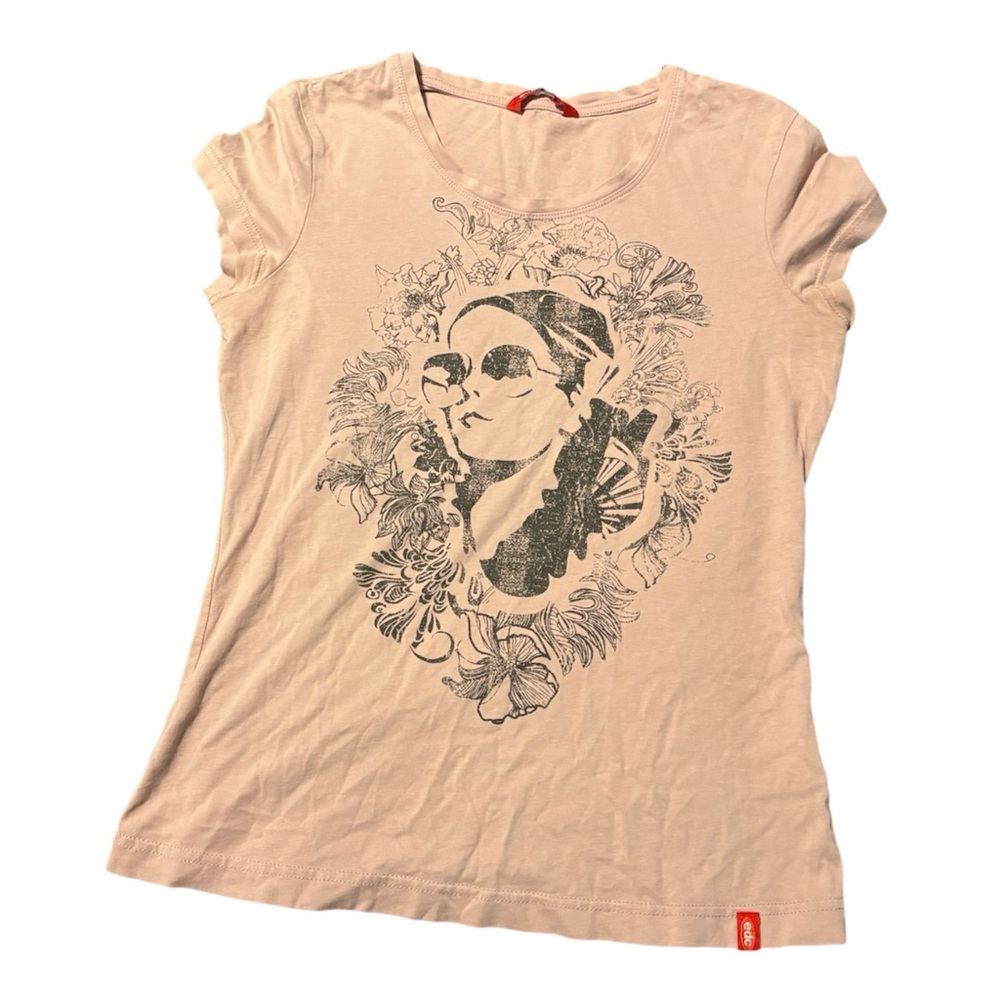 EDC Pink Floral Shirt Size Small